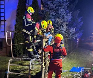 Wypadek w Rogoźnie. 69-latek nadział się na metalowe ogrodzenie