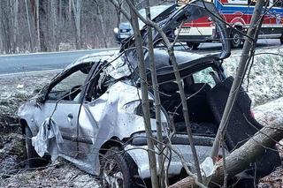 Niebezpieczny wypadek na trasie z Lisiej Góry do Mielca