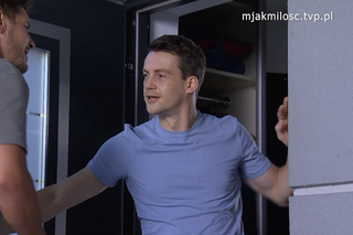 M jak miłość. Jakub Karski (Krzysztof Kwiatkowski), Marcin (Mikołaj Roznerski)