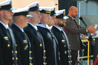  Niszczyciel min ORP Jaskółka został ochrzczony i zwodowany