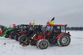 Rolnicy w Wejherowie. Protest na drodze krajowej nr 6