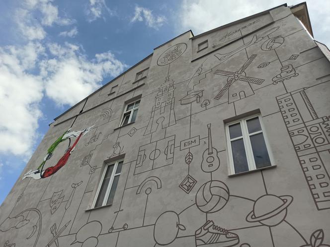 Cebularz jak słońce nad Bramą Krakowską. W Lublinie powstał nowy mural [GALERIA]