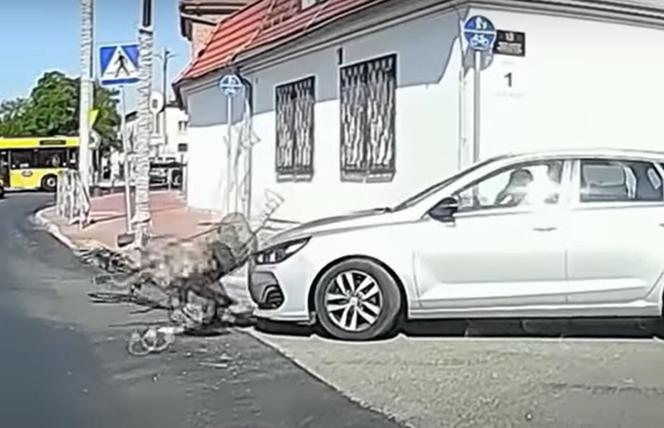 Zderzenie samochodu i rowerzystki w Rudzie Śląskiej