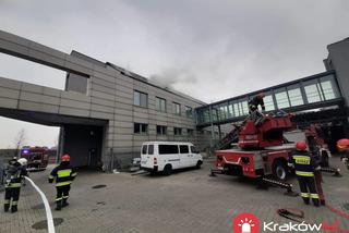 Pożar hotelu w Krakowie. Pokój spłonął doszczętnie. Służby w akcji [ZDJĘCIA]