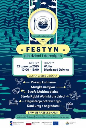 Wolin z rybą na talerzu