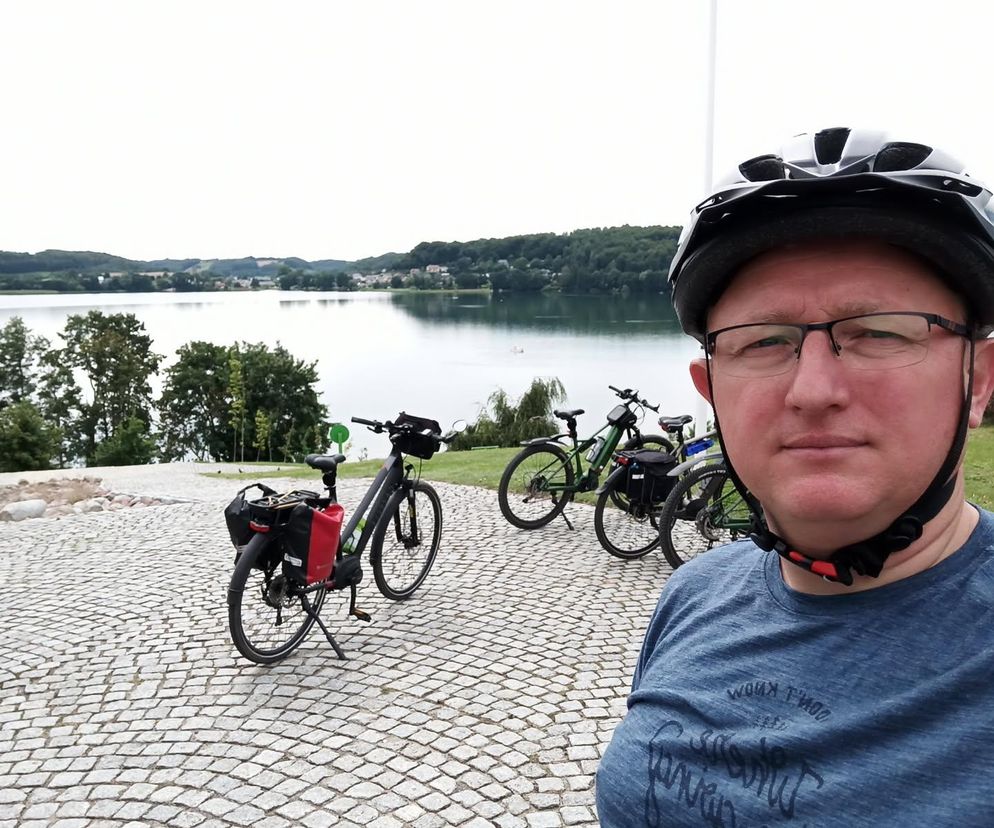o. Rafał Dudek, benedyktyn, geograf, Skaut Europy, fan wyprawy rowerowych