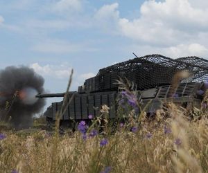 Ukraiński Leopard 1A5 na polowaniu. Przyczaił się na rosyjską piechotę