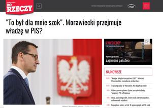 Morawiecki juz rządzi partia. Burza po publikacji SE