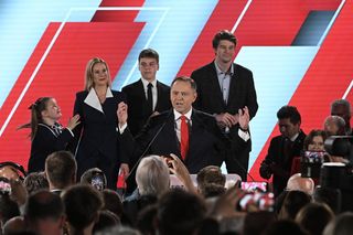 Tak córeczka Nawrockiego skradła show tacie! 