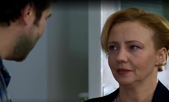 Barwy szczęścia, odc. 2245. Sabina (Barbara Kurzaj), Damian (Michał Lesień)