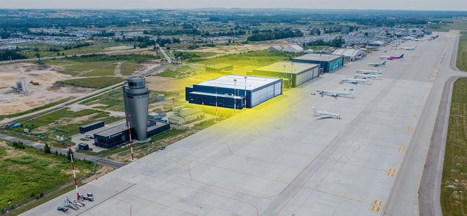 Wizualizacja zaplecza technicznego na Katowice Airport