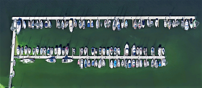 Szczecin w szczególe według Google Earth