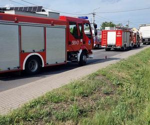 Zderzenie ciężarówki z osobówką w Świerklanach. Lądował śmigłowiec LPR