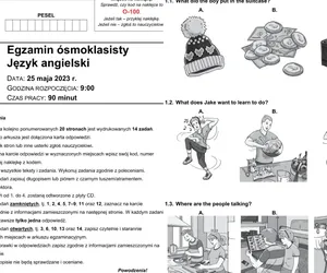 Egzamin ósmoklasisty, angielski. Pytanie 4: EBDA. Wszystkie odpowiedzi i arkusze CKE w jednym miejscu [25.05.23]