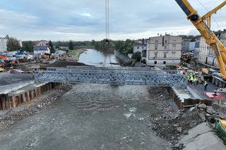 Tymczasowy most w Głuchołazach