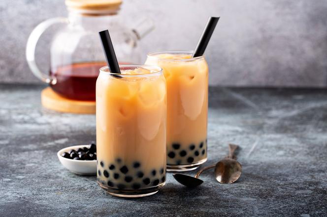 Bubble tea z mlekiem i miodem