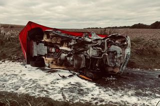 Tragedia na Rajdzie Nyskim. W płonącym BMW zginął 40-letni kierowca
