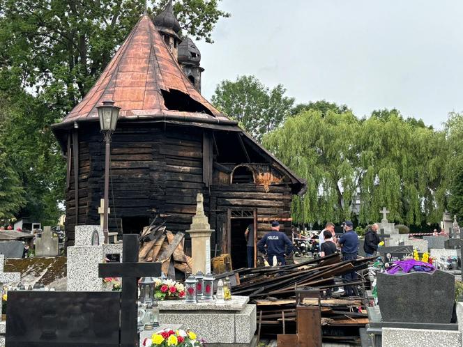 Pożar kościoła na Helenie w Nowym Sączu 