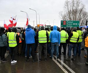 Protest rolników w Medyce