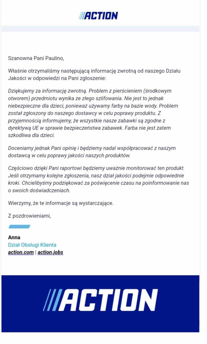 Zabawka z Action z odpryskującą farbą