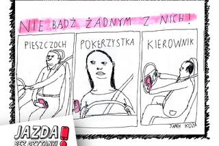Jazda bez czytanki - nowa kampania społeczna. Obrazki od znanych rysowników niosą ważny przekaz! 