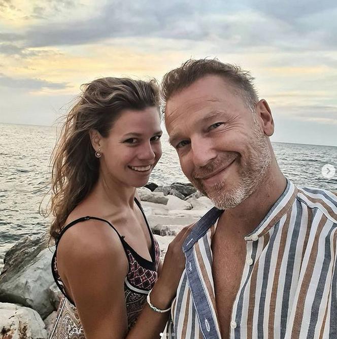 Krystian Wieczorek i jego żona Maria Szafirska-Wieczorek na wakacjach w Grecji