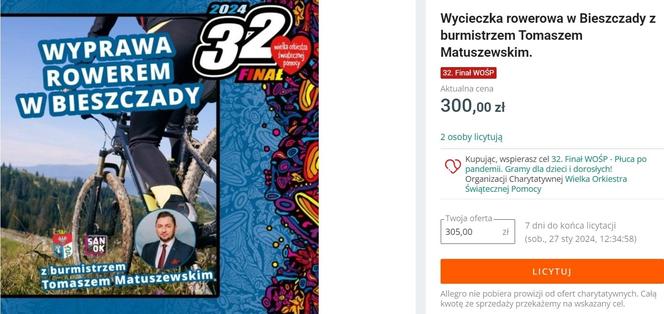 Najciekawsze licytacje 32. WOŚP na Podkarpaciu