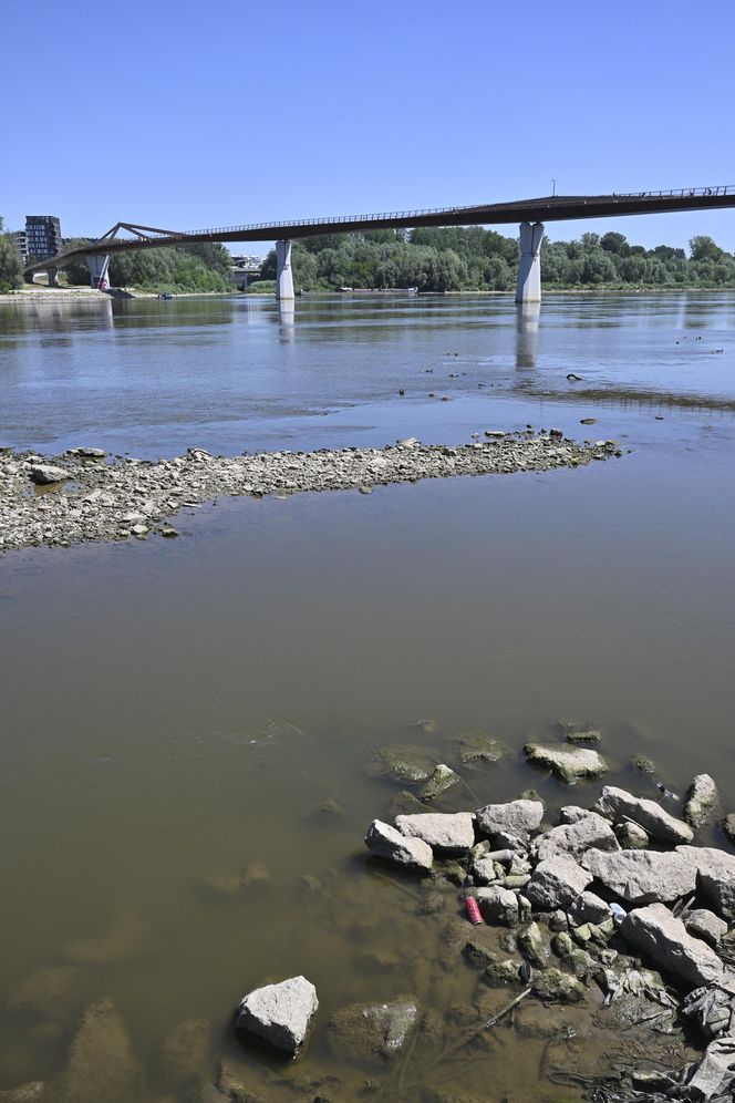 Niski stan wody w Wiśle