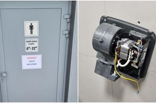 Ktoś zdewastował miejską toaletę w Biłgoraju. Władze miasta mają propozycję dla wandala [ZDJĘCIA]