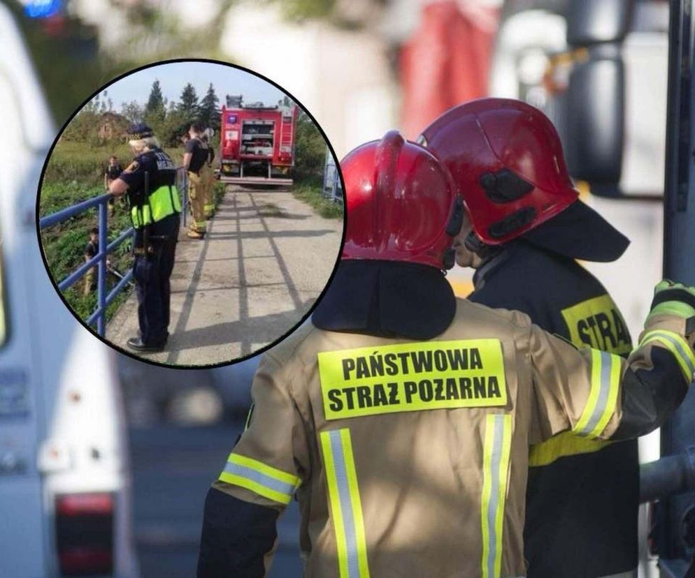 Żółto-brunatna piana na Kanale Bródnowskim. Strażacy stwierdzili zanieczyszczenie