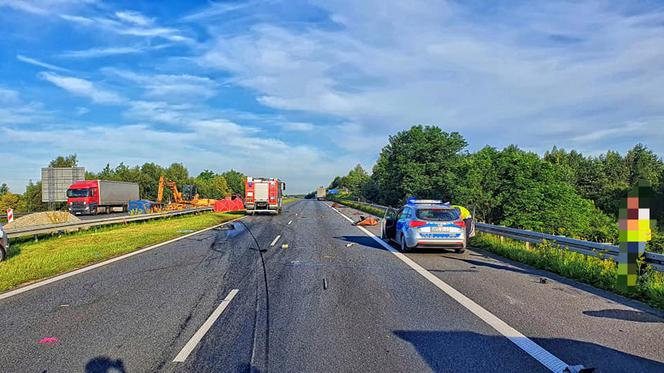 Makabryczny wypadek na autostradzie A4 pod Chrzanowem