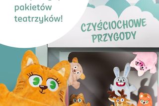 Czyściochowa Akademia Rossmanna.  Darmowy gigapakiet z teatrzykiem i pacynkami dla dzieci 