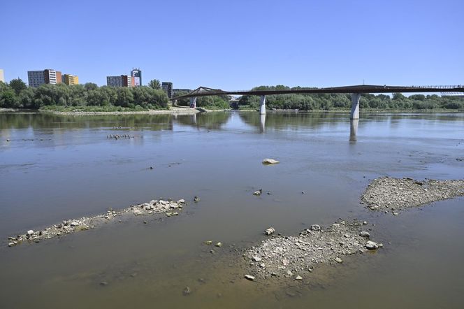 Niski stan wody w Wiśle