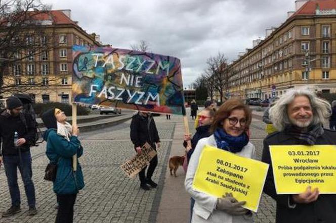Protest przeciwko faszyzmowi i rasizmowi w Szczecinie