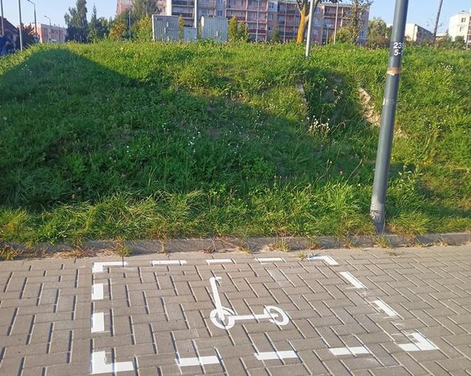 W Olsztynie powstały kolejne strefy postojowe dla hulajnóg
