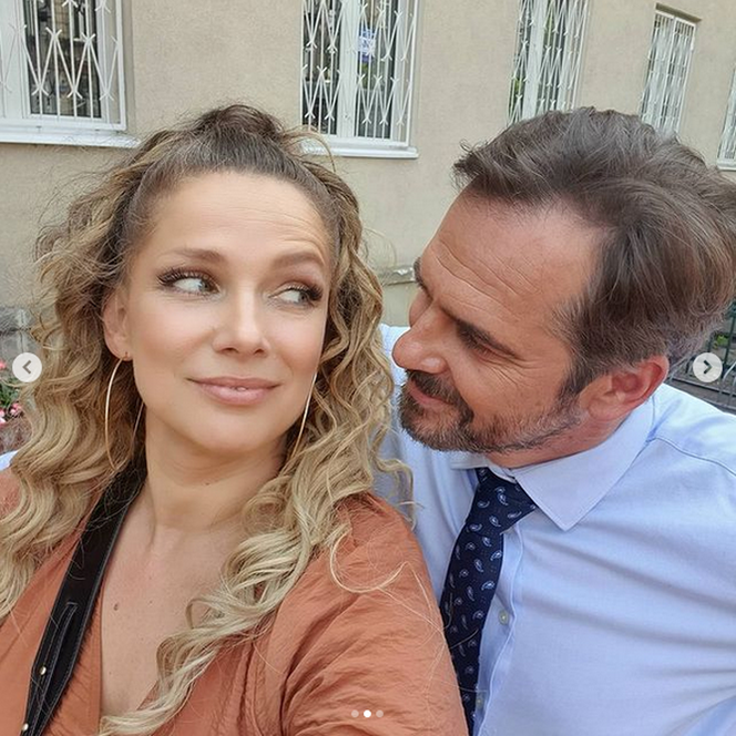 Przyjaciółki. Patrycja (Joanna Liszowska), Wiktor (Paweł Deląg)