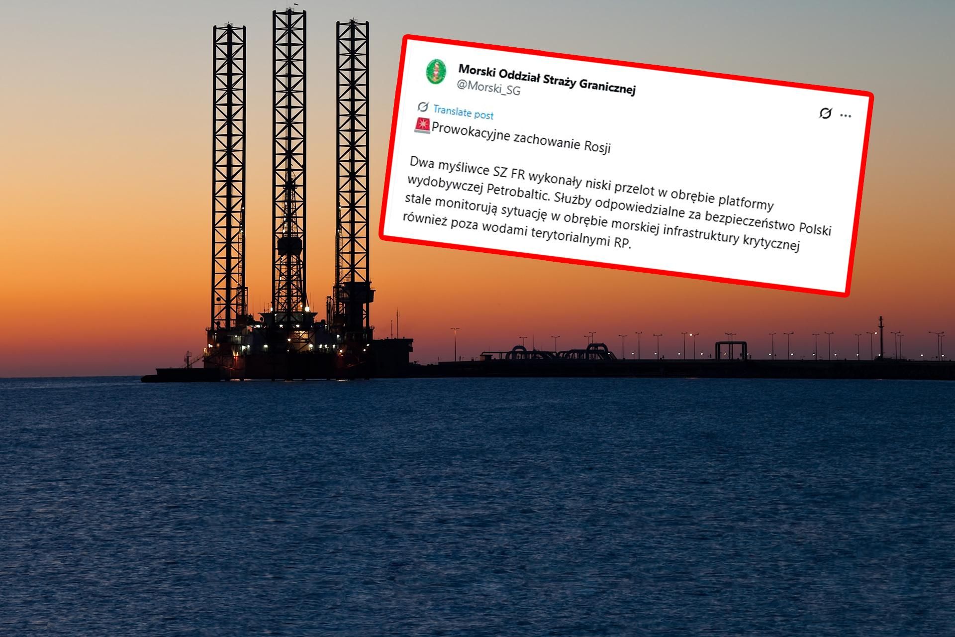 Pilne! Rosyjskie myśliwce tuż nad polską platformą! Alarm na Bałtyku, wojsko w gotow…