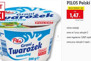 Polski twarożek grani 1,47 zł/200 g, przy zakupie dwóch