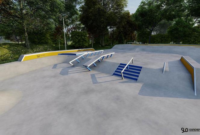 Koncepcja nowego skateparku w Rybniku