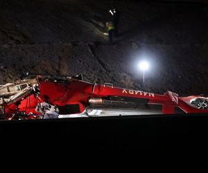 Helikopter medyczny runął na autostradę! Świadkowie wyciągali rannych spod wraku!
