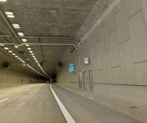 Prace serwisowe w tunelu na obwodnicy Krakowa