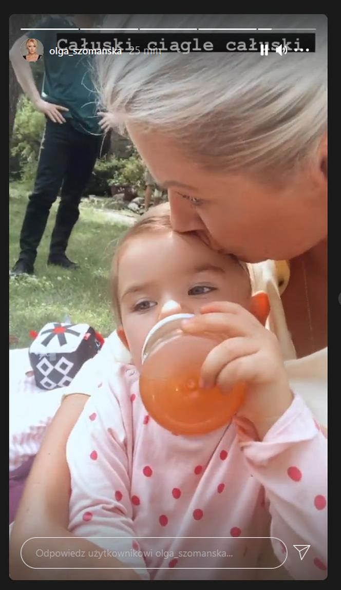 M jak miłość po wakacjach 2021. Marzenka (Olga Szomańska), jej córka Kalinka (Oliwia Kępka)