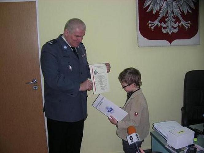 7- latek został policjantem 