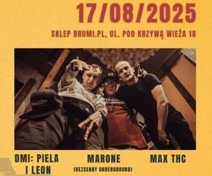 Rap koncert w sklepie muzycznym Brumi w Toruniu. Mocne brzmienia i tony rymów już 17 sierpnia!