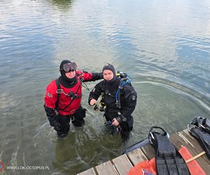 jezioro Tarnobrzeskie Niezwykła akcja płetwonurków