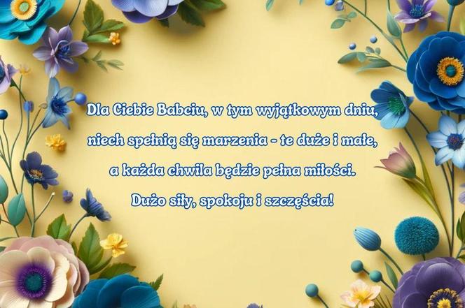 Życzenia dla babci