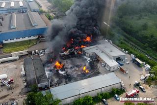 Pożar chemikaliów w Kutnie