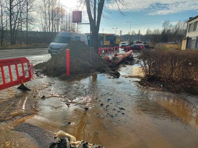 Awaria magistrali wodociągowej w Starachowicach