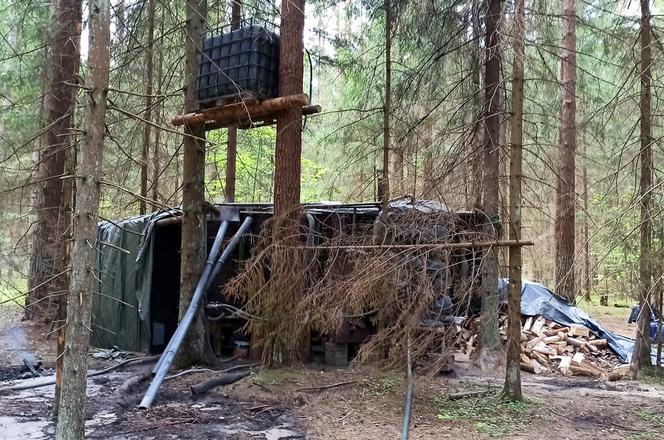 Gródek. Leśna bimbrownia zlikwidowana