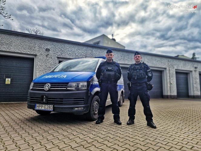 Pszczyńscy policjanci uratowali mężczyznę przed śmiercią na torach